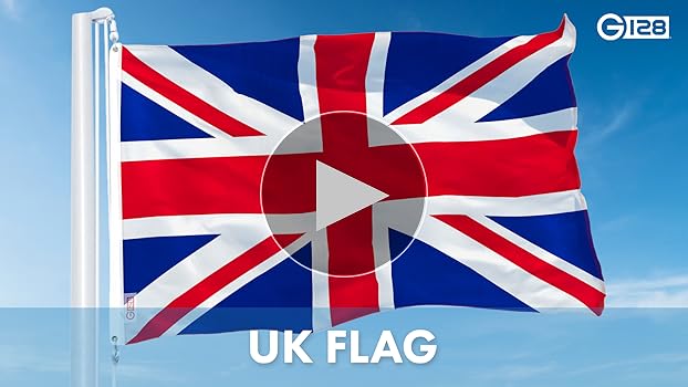 【中古】 Flag Flag United Kingdom UK British Flag 3x5 FT Printed 150D Polyester